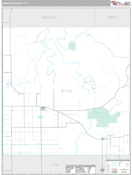 Briscoe County, TX Wall Map