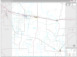 Callahan County, TX Wall Map