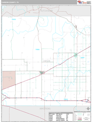 Carson County, TX Wall Map