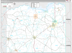 Cass County, TX Wall Map