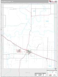 Childress County, TX Wall Map