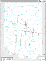 Coleman County, TX Wall Map