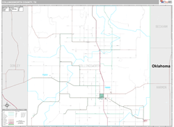 Collingsworth County, TX Wall Map