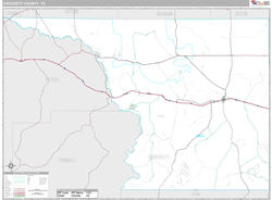 Crockett County, TX Wall Map