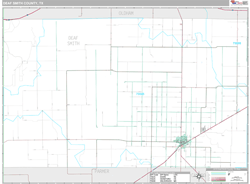 Deaf Smith County, TX Wall Map