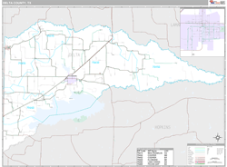 Delta County, TX Wall Map