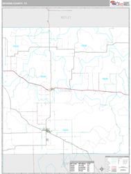 Dickens County, TX Wall Map