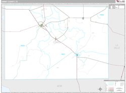 Dimmit County, TX Wall Map