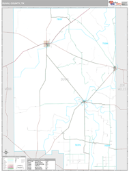 Duval County, TX Wall Map