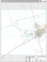 Ector County, TX Wall Map