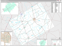 Falls County, TX Wall Map