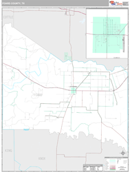 Foard County, TX Wall Map