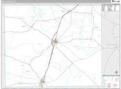 Frio County, TX Wall Map