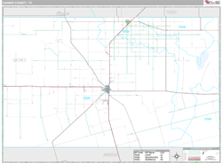 Gaines County, TX Wall Map