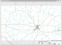 Gillespie County, TX Wall Map