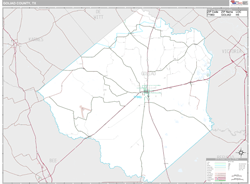 Goliad County, TX Wall Map