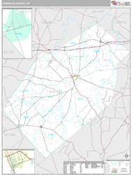 Gonzales County, TX Wall Map