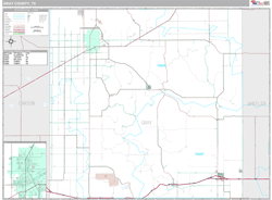 Gray County, TX Wall Map