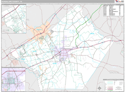 Guadalupe County, TX Wall Map