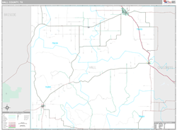 Hall County, TX Wall Map