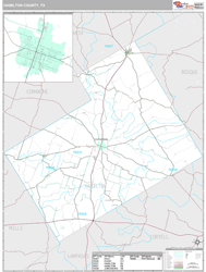 Hamilton County, TX Wall Map