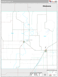 Hansford County, TX Wall Map