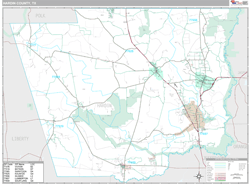 Hardin County, TX Wall Map