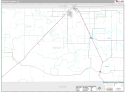 Hartley County, TX Wall Map