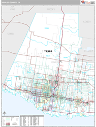 Hidalgo County, TX Wall Map