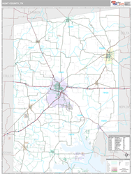 Hunt County, TX Wall Map