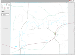 Irion County, TX Wall Map