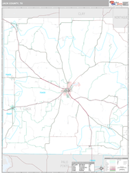 Jack County, TX Wall Map