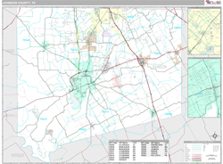 Johnson County, TX Wall Map