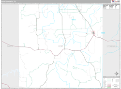 Kent County, TX Wall Map