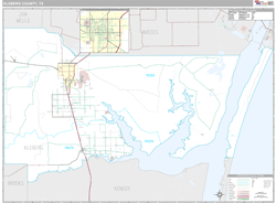 Kleberg County, TX Wall Map