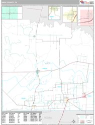 Knox County, TX Wall Map