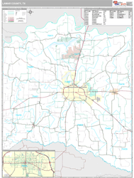 Lamar County, TX Wall Map