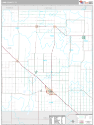 Lamb County, TX Wall Map