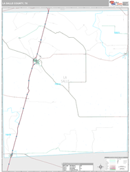 La Salle County, TX Wall Map