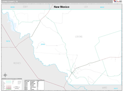 Loving County, TX Wall Map