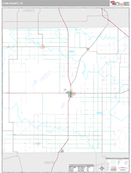 Lynn County, TX Wall Map