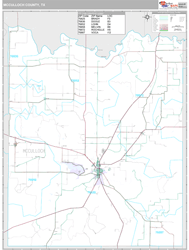 McCulloch County, TX Wall Map