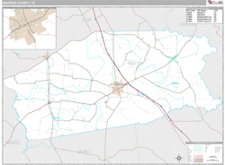 Madison County, TX Wall Map