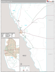 Maverick County, TX Wall Map