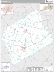 Milam County, TX Wall Map