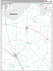 Montague County, TX Wall Map