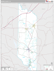 Morris County, TX Wall Map