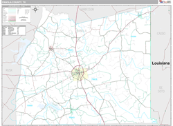 Panola County, TX Wall Map