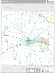 Parker County, TX Wall Map