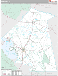 Polk County, TX Wall Map